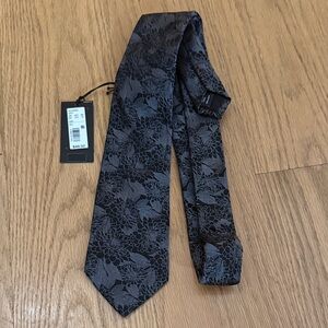 Murano Black Floral Men's Tie